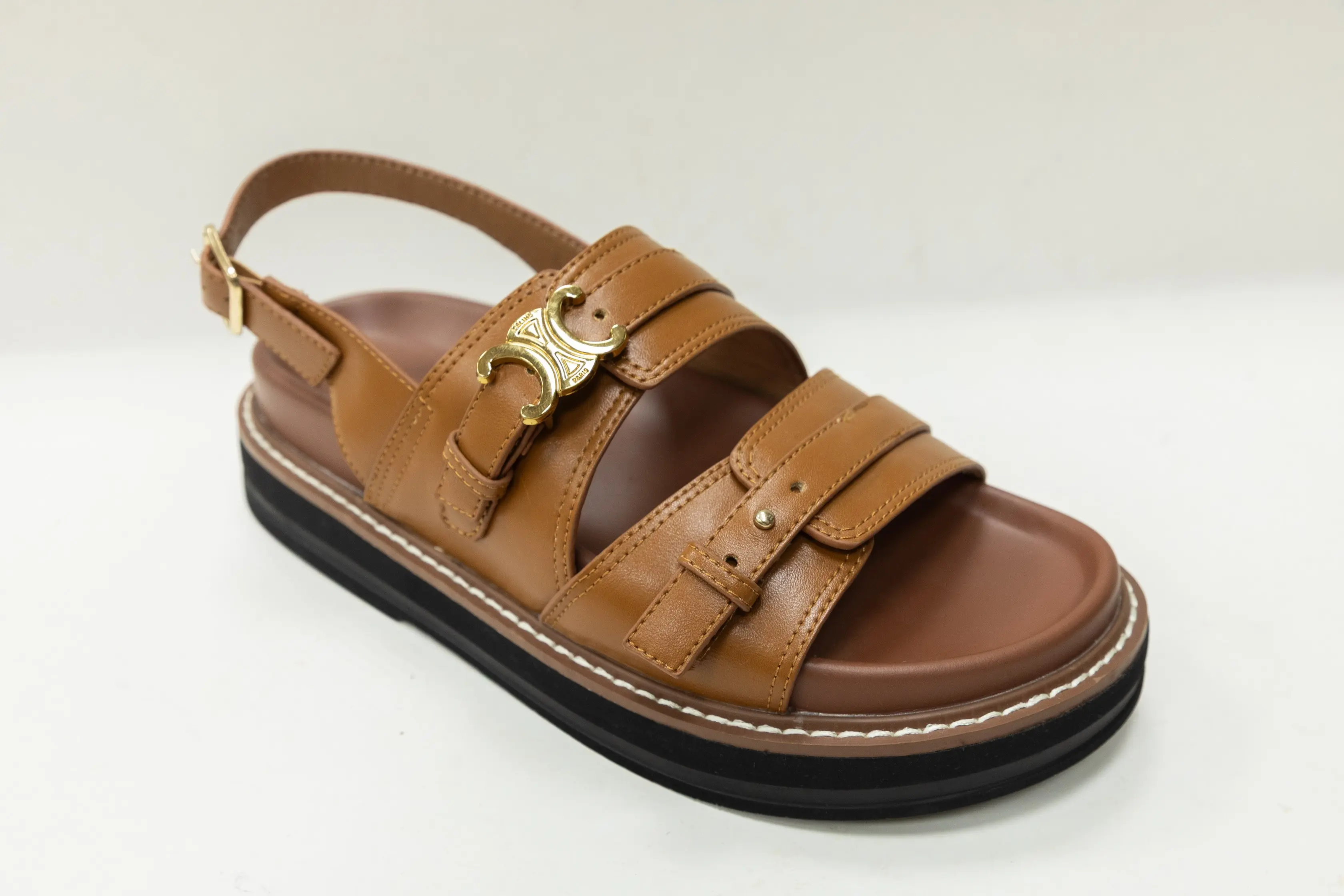 OEM ODM Custom Thick PU Sole Cement Women Sandals